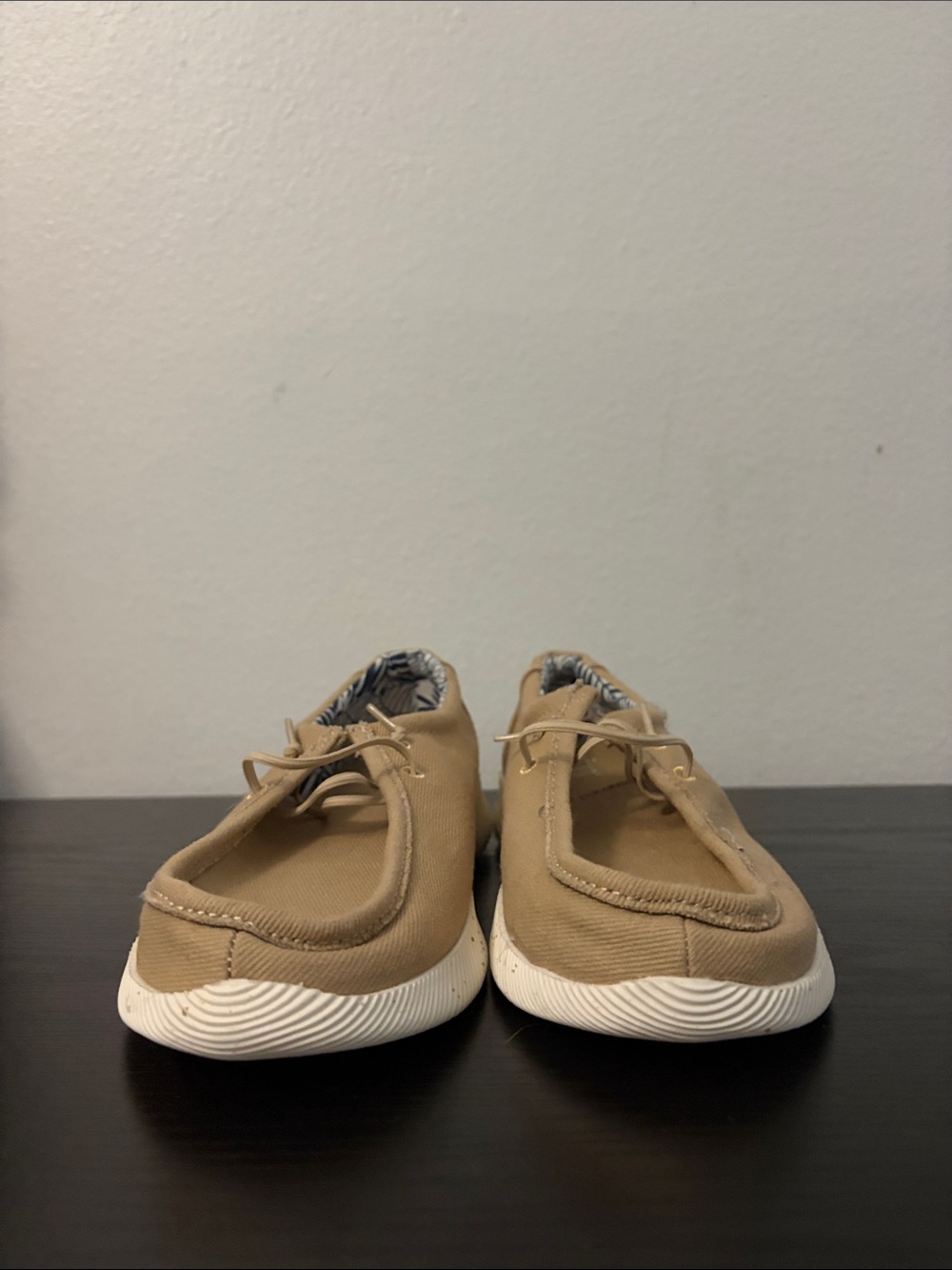 Crevo Tan Slip-On Casual Shoes with White Soles